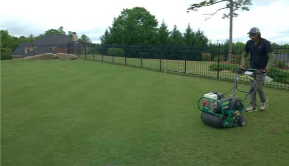 lawn aerate machine